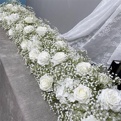 Blomsterbordløbere til bryllup