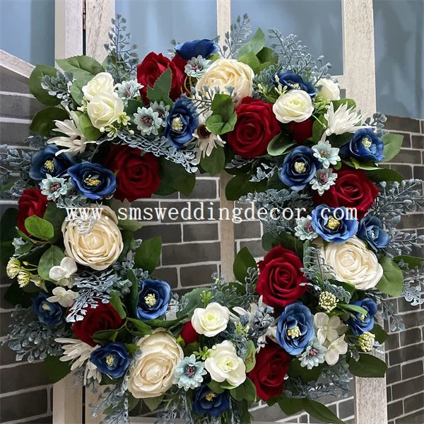 floral wreath centerpiece wedding
