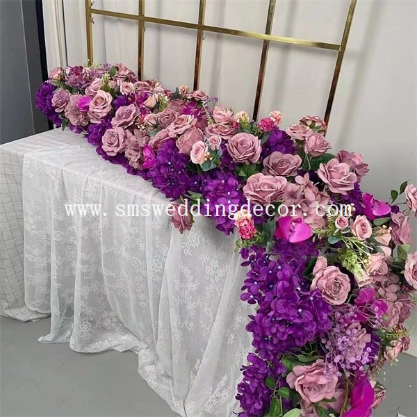 purple wedding arrangements