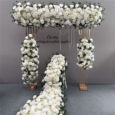 Cascading blomsterarrangement