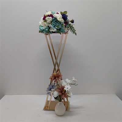 Guld geometriske centerpieces