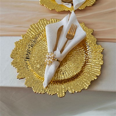 Guld Plastplader Til Bryllup