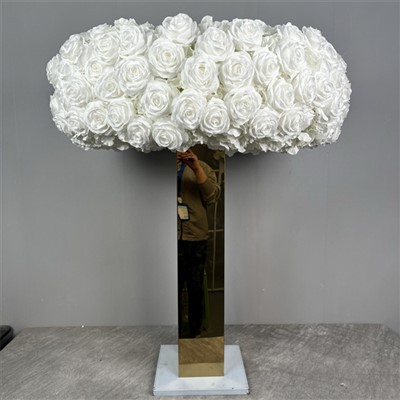 Bryllup Centerpieces med hvide roser