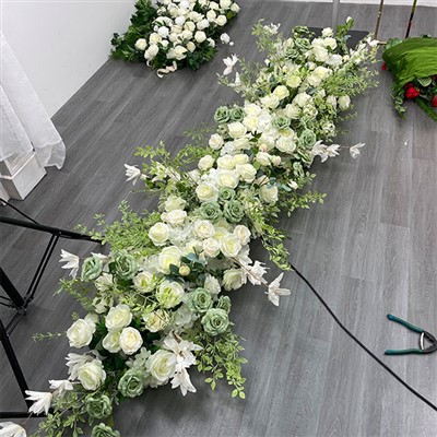 Blomsterløbere til bryllupsbord